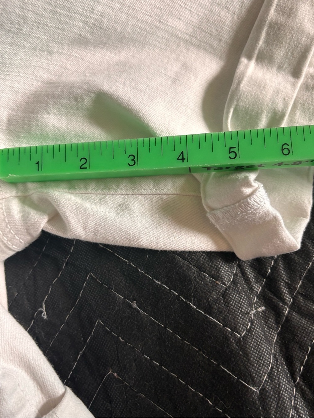 Croft & Barrow White Blue Jean Shorts Size 14 - Picture 6 of 6
